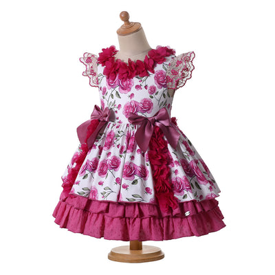 Vestido Floral para Niña - Diseño Elegante para Cumpleaños
