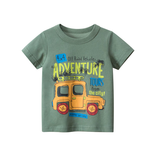 Playera Infantil Estampado Autos de Dibujos Animados para Niños - Image 15