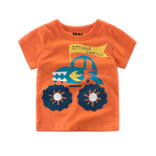 Playera Infantil Estampado Autos de Dibujos Animados para Niños - Image 22