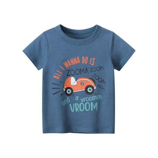 Playera Infantil Estampado Autos de Dibujos Animados para Niños - Image 4