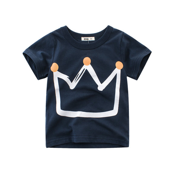 Playera Infantil Estampado Autos de Dibujos Animados para Niños