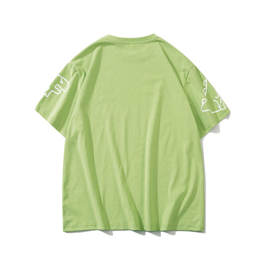 Playera Suelta Harajuku con Estampado de Dinosaurio - Unisex - Image 11