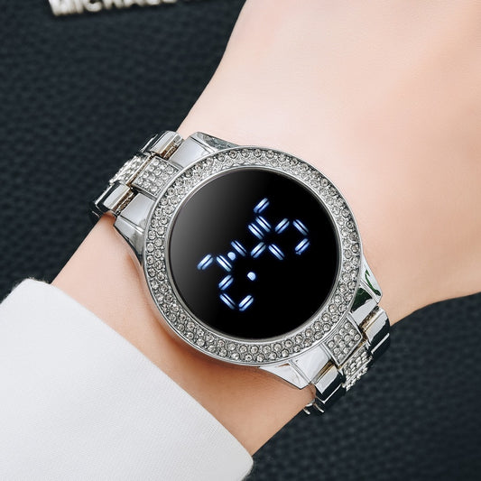 Reloj Deportivo Inteligente para Mujer con Diamantes y Personalización Electrónica