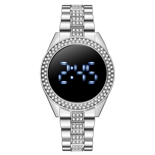Reloj Deportivo Inteligente para Mujer con Diamantes y Personalización Electrónica - Image 6