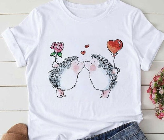 Blusa Holgada Estampado Animales Dibujos Talla Grande - Image 24