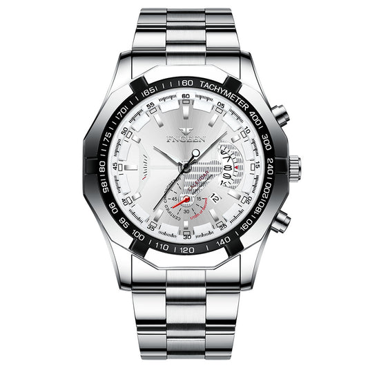 Reloj Empresarial Luminoso con Calendario - Elegancia Digital para Profesionales - Image 2