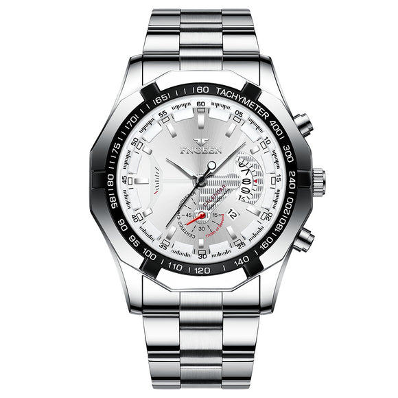 Reloj Empresarial Luminoso con Calendario - Elegancia Digital para Profesionales