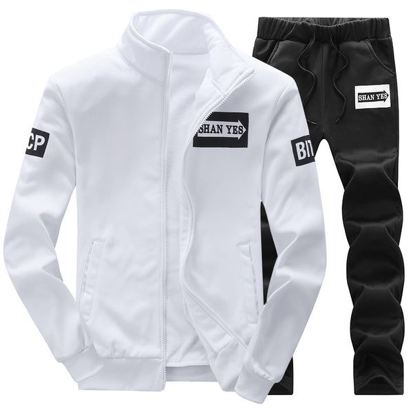 Conjunto Deportivo de Dos Piezas para Hombre - Chamarra y Pantalón Casual