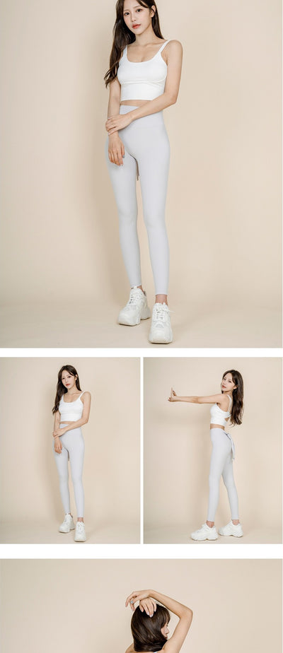Pantalones Yoga Deportivos Coreanos de Secado Rápido y Máximo Estiramiento para Mujer - Image 4