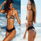 Bikini Sexy de Encaje con Corte Pronunciado