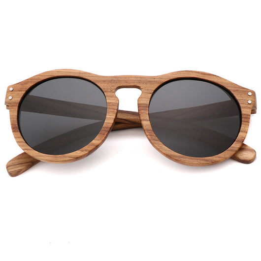 Gafas de Sol Polarizadas Bambú Marco Redondo - Image 4