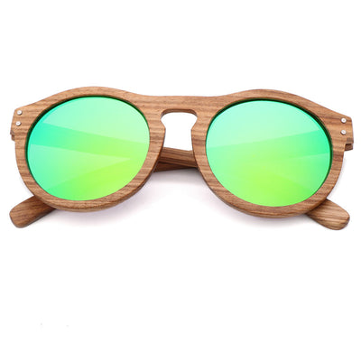 Gafas de Sol Polarizadas Bambú Marco Redondo - Image 3