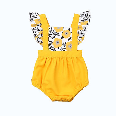 Mameluco Floral Transpirable para Bebé - Primavera y Verano