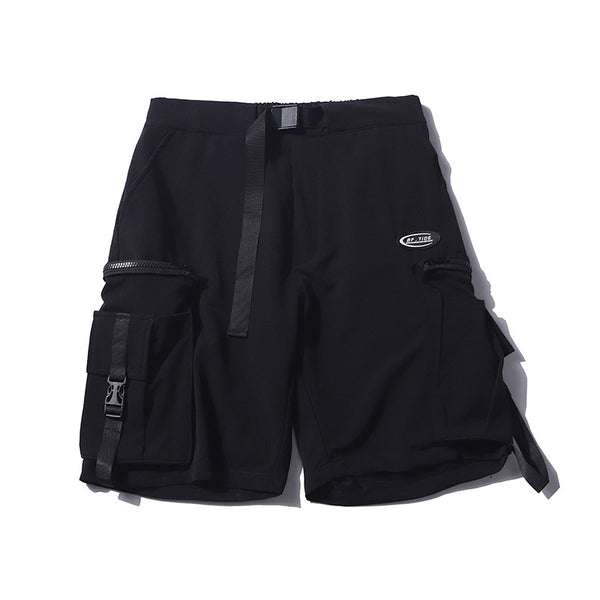 Shorts Urbanos Estilo Japonés con Bolsas Funcionales