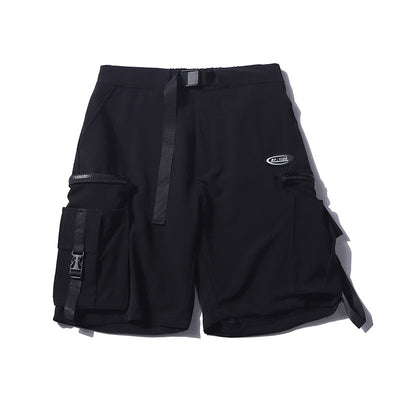 Shorts Urbanos Estilo Japonés con Bolsas Funcionales