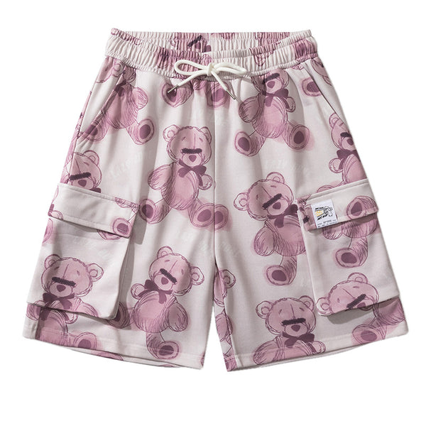Pantalones Cortos Deportivos Estilo Universitario Japonés con Bolsillos Amplios - Image 4