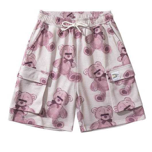Pantalones Cortos Deportivos Estilo Universitario Japonés con Bolsillos Amplios - Image 4