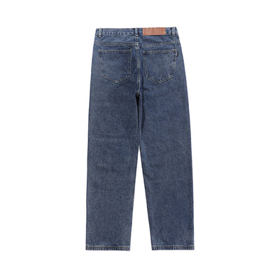 Jeans Rectos Efecto Desgastado - Estilo Urbano Relajado - Image 7