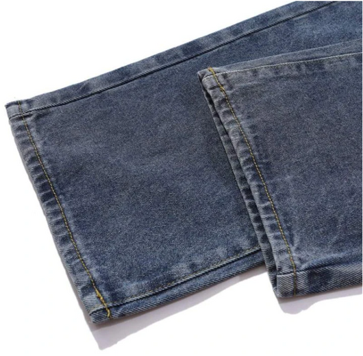 Jeans Rectos Efecto Desgastado - Estilo Urbano Relajado - Image 11