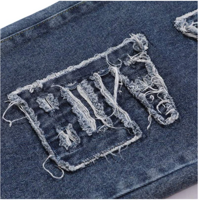 Jeans Rectos Efecto Desgastado - Estilo Urbano Relajado - Image 5