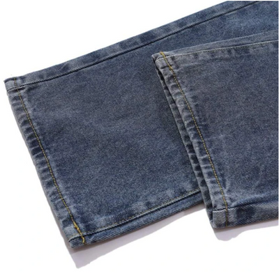 Jeans Rectos Efecto Desgastado - Estilo Urbano Relajado - Image 6