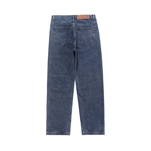 Jeans Rectos Efecto Desgastado - Estilo Urbano Relajado - Image 3