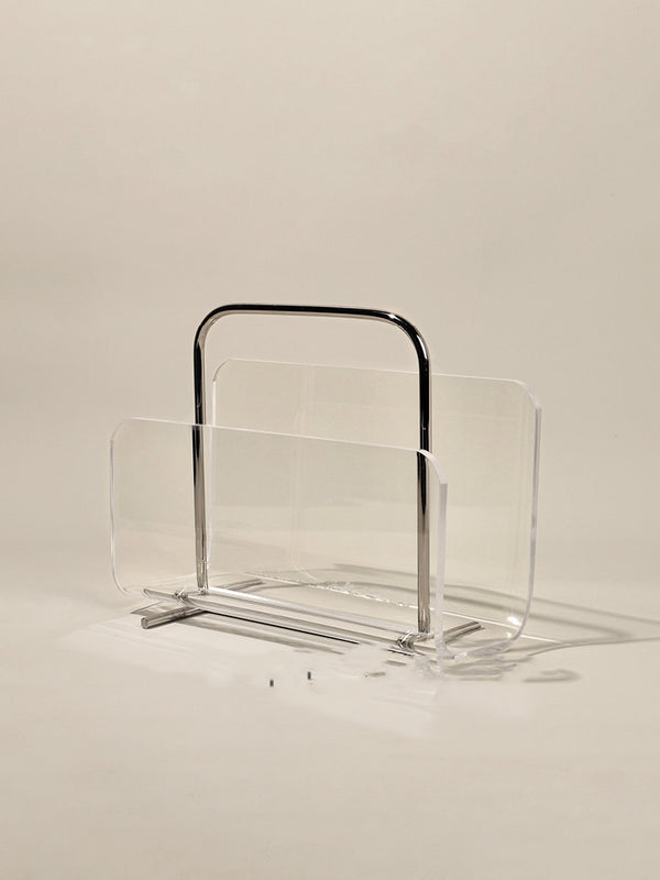 Estantería de Lujo Minimalista en Acrílico y Metal