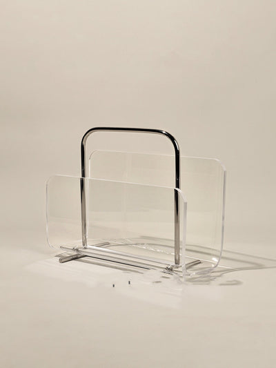 Estantería de Lujo Minimalista en Acrílico y Metal