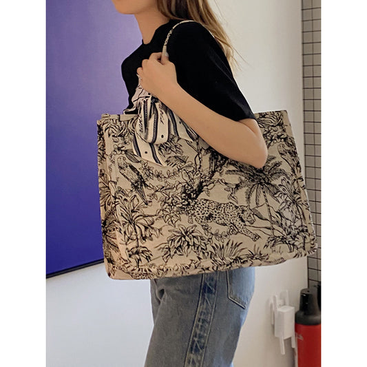 Bolsa Mensajero de Lona Estampada