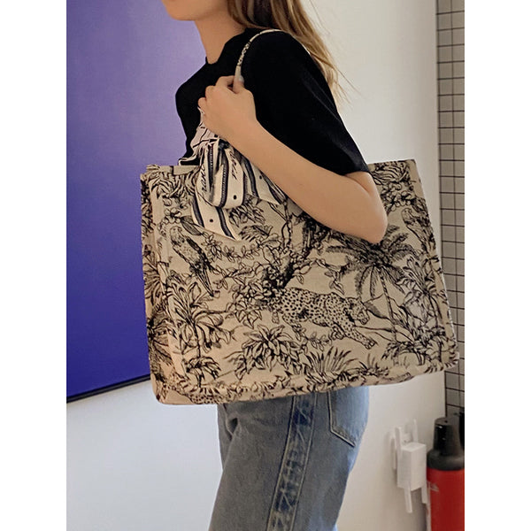 Bolsa Mensajero de Lona Estampada