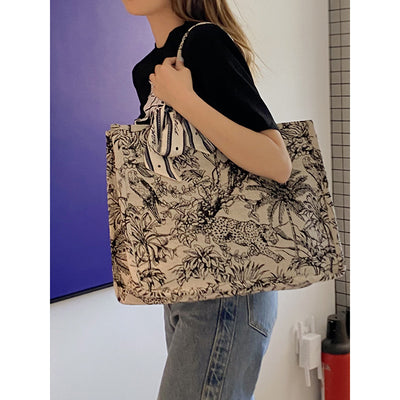 Bolsa Mensajero de Lona Estampada