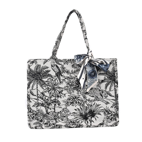 Bolsa Mensajero de Lona Estampada
