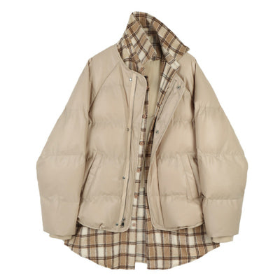 Blazer Cuadrille Bicolor en Lana para Mujer - Diseño Moderno y Versátil - Image 4