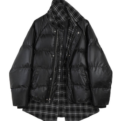 Blazer Cuadrille Bicolor en Lana para Mujer - Diseño Moderno y Versátil - Image 2