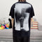Camiseta Retro Graffiti Ink - Estilo Urbano de Marca Tendencia