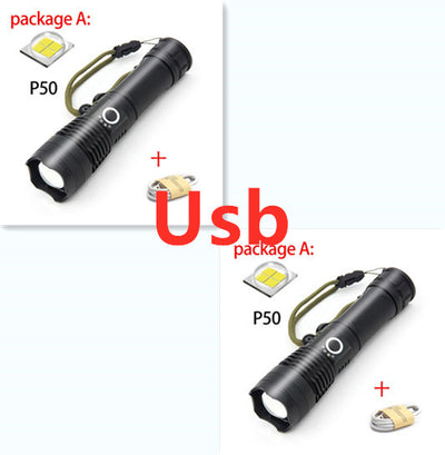 Linterna LED Zoom P50 con Carga USB - Image 47