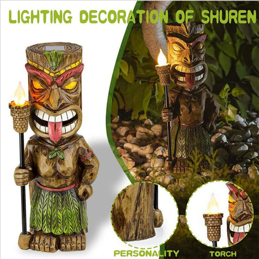 Luz Solar Decorativa Maya Totem - Iluminación LED para Jardín - Image 9