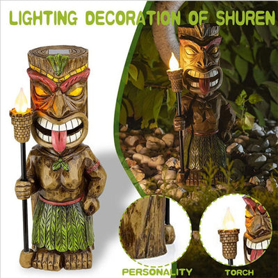 Luz Solar Decorativa Maya Totem - Iluminación LED para Jardín - Image 4