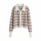 Cardigan Tejido a Rayas Europeo Americano para Mujer