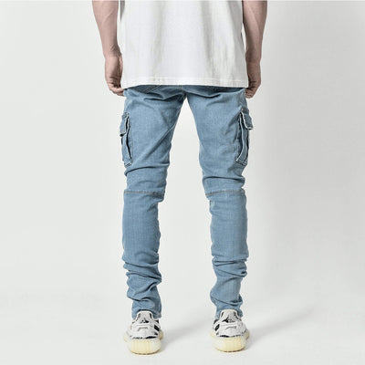 Jeans de Trabajo Versátil con Múltiples Bolsillos para Hombre - Image 2