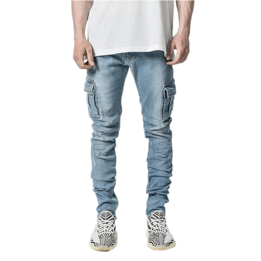 Jeans de Trabajo Versátil con Múltiples Bolsillos para Hombre - Image 5