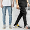 Men's Versatile Work Jeans with Multiple Pockets