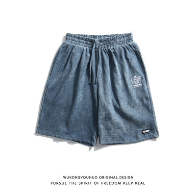 Shorts Corduroy Retro Hombre - Estilo Urbano Casual Distressed - Image 9