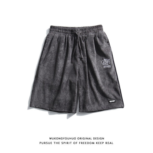 Shorts Corduroy Retro Hombre - Estilo Urbano Casual Distressed - Image 8
