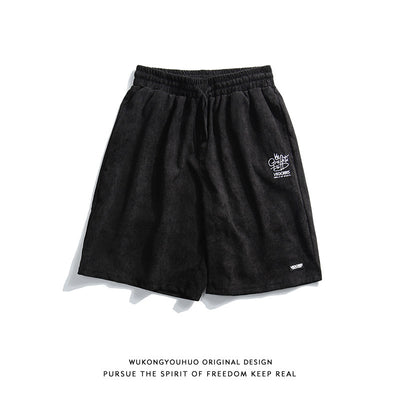 Shorts Corduroy Retro Hombre - Estilo Urbano Casual Distressed - Image 10