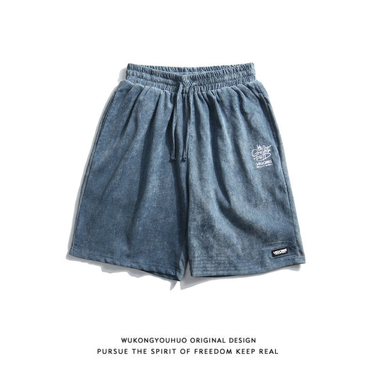 Shorts Corduroy Retro Hombre - Estilo Urbano Casual Distressed - Image 5