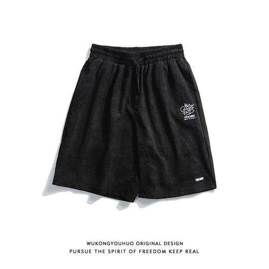 Shorts Corduroy Retro Hombre - Estilo Urbano Casual Distressed - Image 4