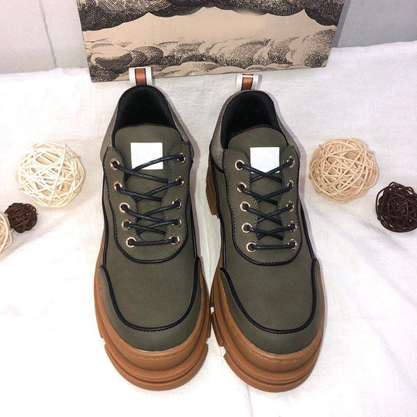 Zapatillas Casuales Versátiles al Estilo Británico para Mujer
