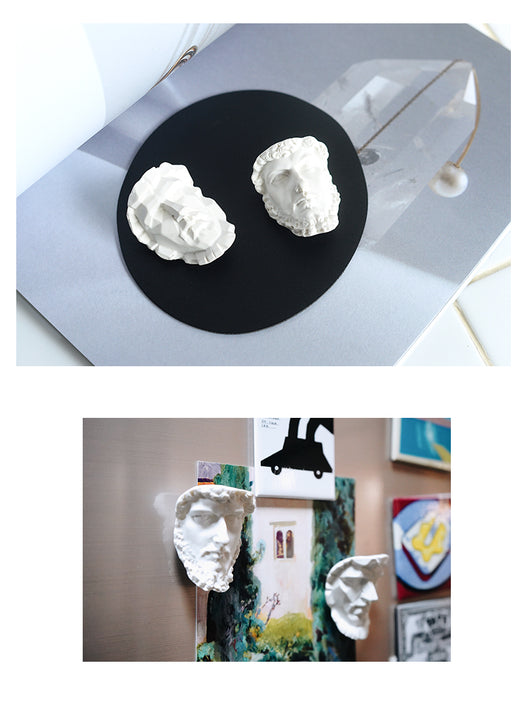 Imán de Nevera Cabeza Griega 3D - Decoración Clásica - Image 3