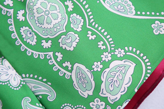 Conjunto de Blusa y Shorts Estilo Europeo con Lazo y Estampado para Mujer - Image 10